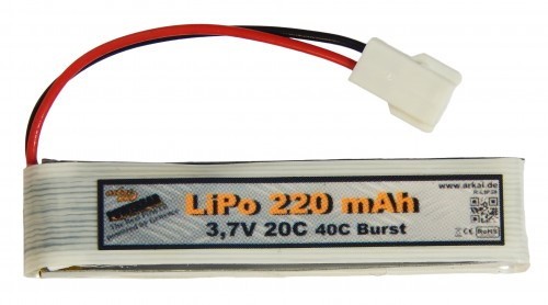 Gensace Lipo 3,7 V, 220 mAh, 1 S mit Molex-Stecker