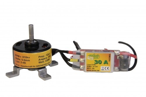 arkai´s BL-Motor 3508er - 810KV - 300 Watt &amp; 30 A Regler im SET