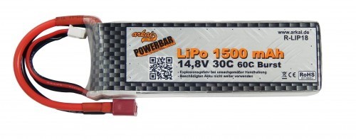 Gensace Powerbar Lipo 1500 mAh 14,8V, 4S 30 C/60 C