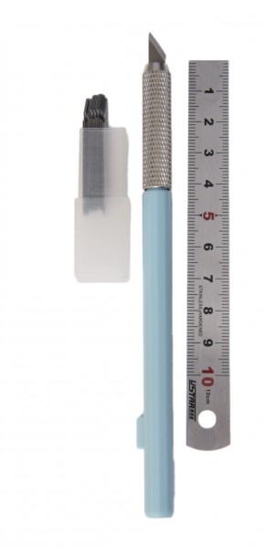 PROFI Bastelmesser mit Stahllineal &amp; Ersatzklingen