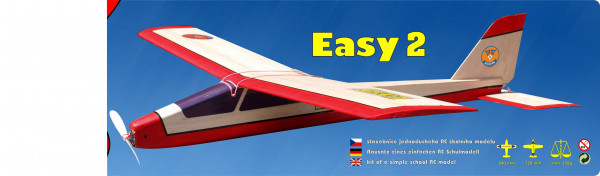 Easy 2, 840mm, Fahrradtaschenflieger Balsa - 250g