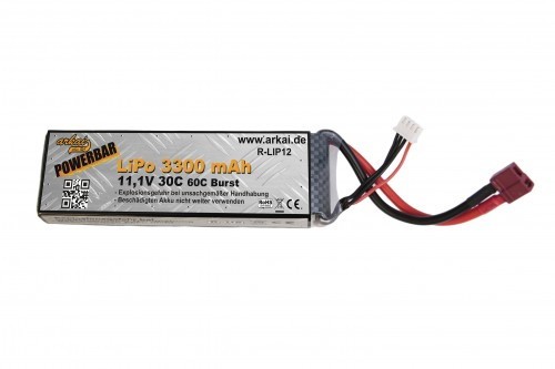 Powerbar Lipo 3300 mAh 11,1V 30 C - 60 C Burst