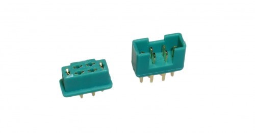 MPX Hochstromstecker, 1 Paar (1 w + 1 m)